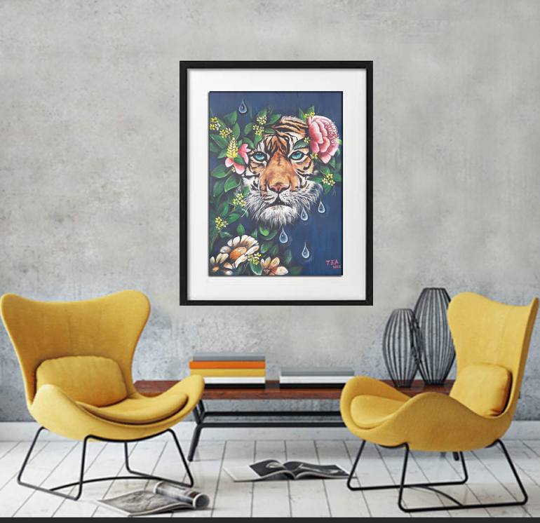 Original Modernism Animal Painting by Tea Shubladze