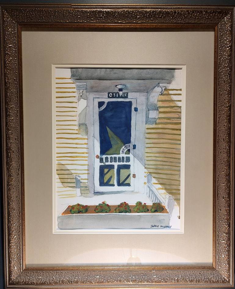 Original Impressionism Architecture Painting by John Murray
