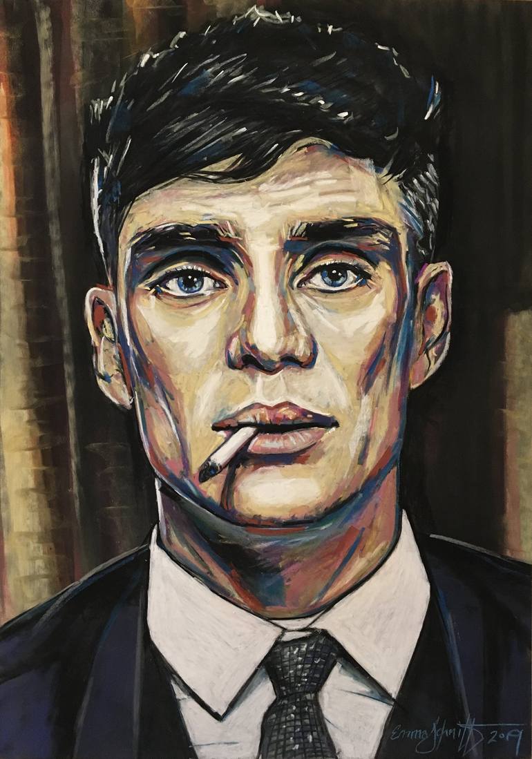 Tommy Shelby Drawing by Emma Schmitt | Saatchi Art