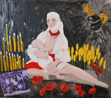 Print of Women Paintings by Alla Deshevykh