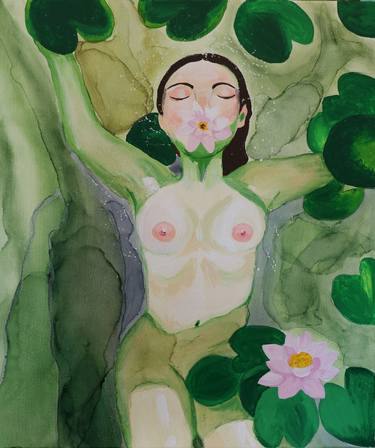 Original Figurative Erotic Paintings by Alla Deshevykh