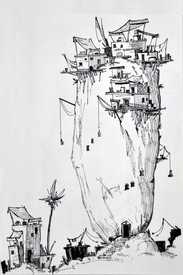 Print of Conceptual Landscape Drawings by Khushi Chovatiya