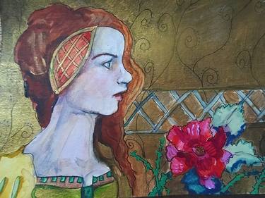 Original Folk Women Paintings by Harriet Connides