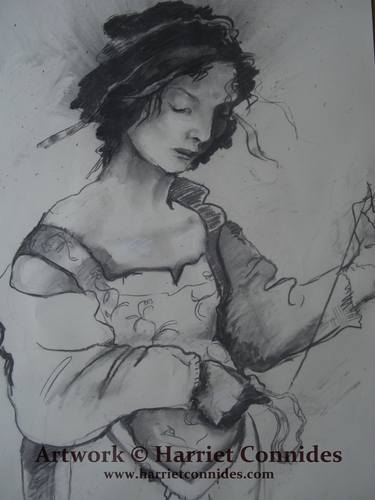 Original Women Drawings by Harriet Connides