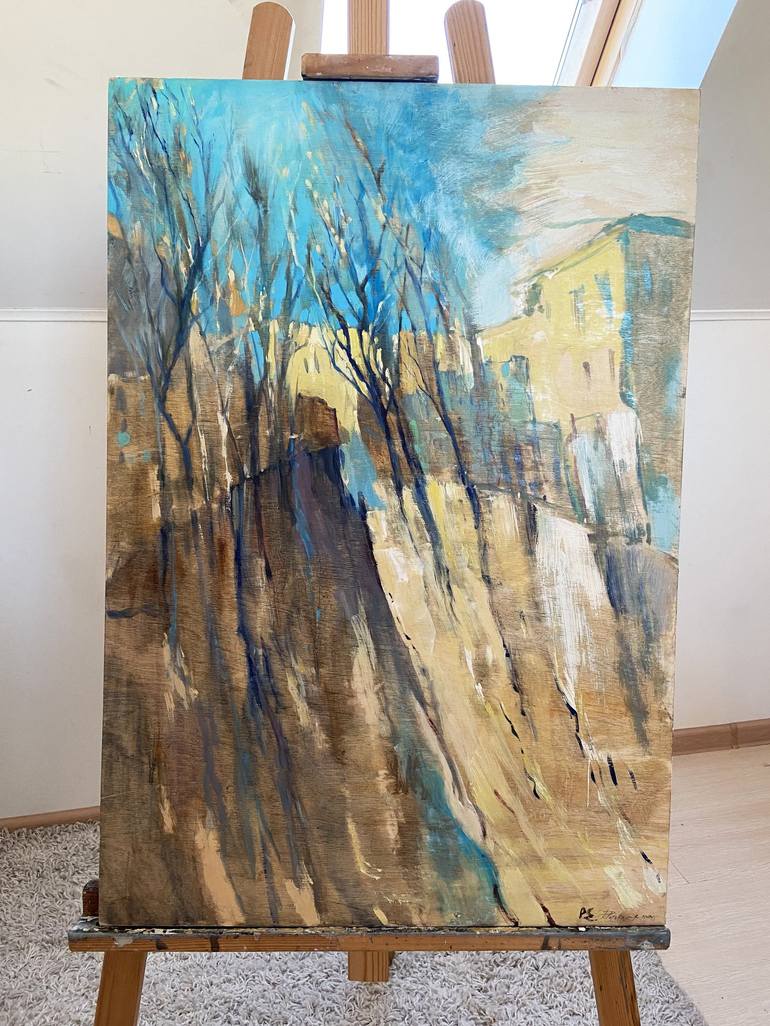 Original Expressionism Landscape Painting by Kate and Lada Peletskye