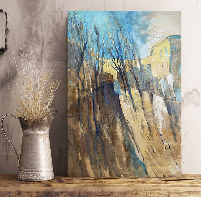 Original Expressionism Landscape Painting by Kate and Lada Peletskye