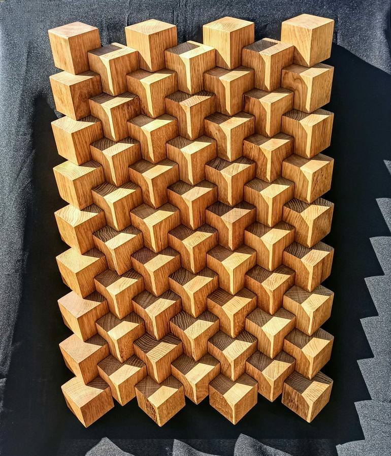 Original Abstract Geometric Sculpture by Zeljko Mihanovic