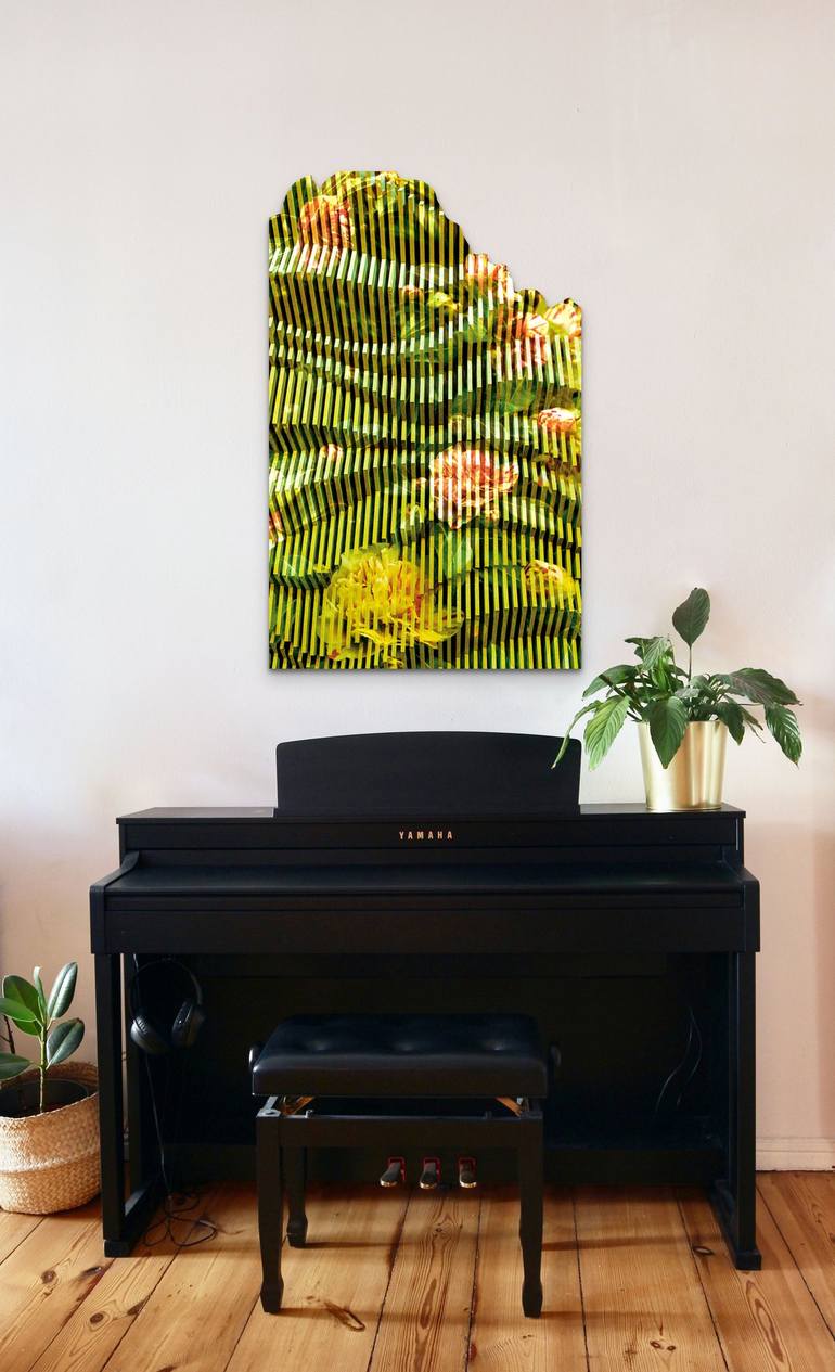Original Abstract Botanic Painting by Kezleigh l