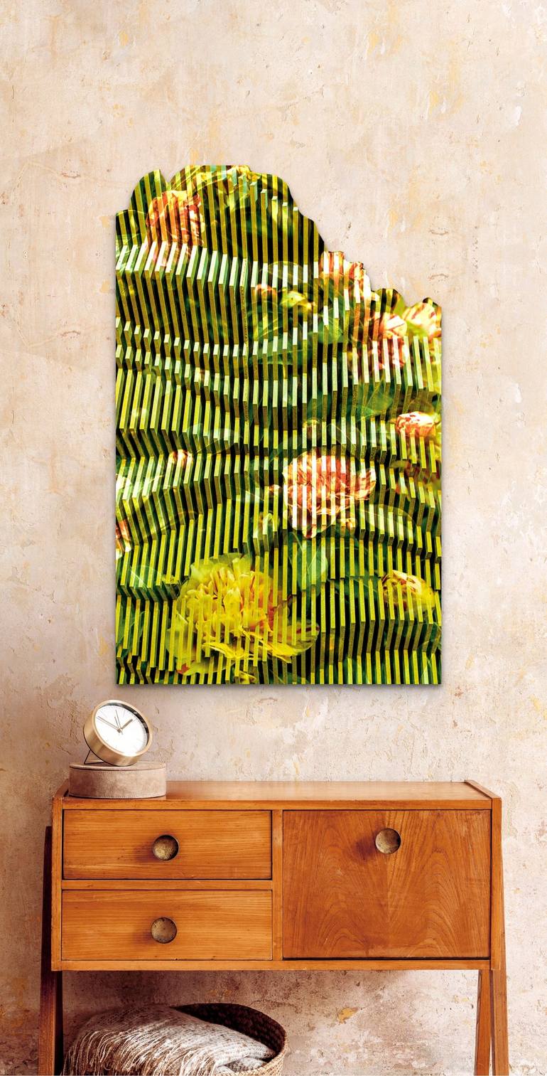 Original Abstract Botanic Painting by Kezleigh l