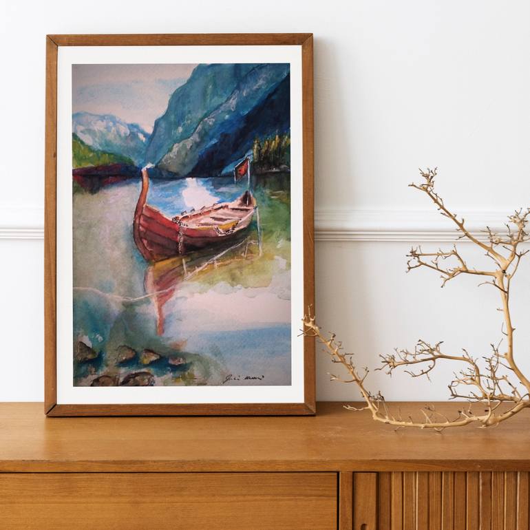 Original Figurative Landscape Painting by Giulia Mercuri