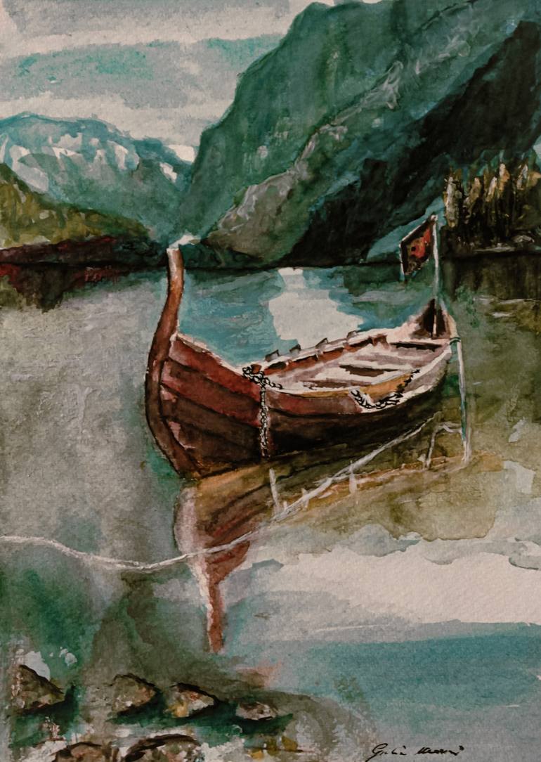 Original Figurative Landscape Painting by Giulia Mercuri
