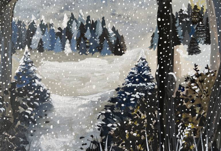 Original Illustration Landscape Installation by Marie Fremont