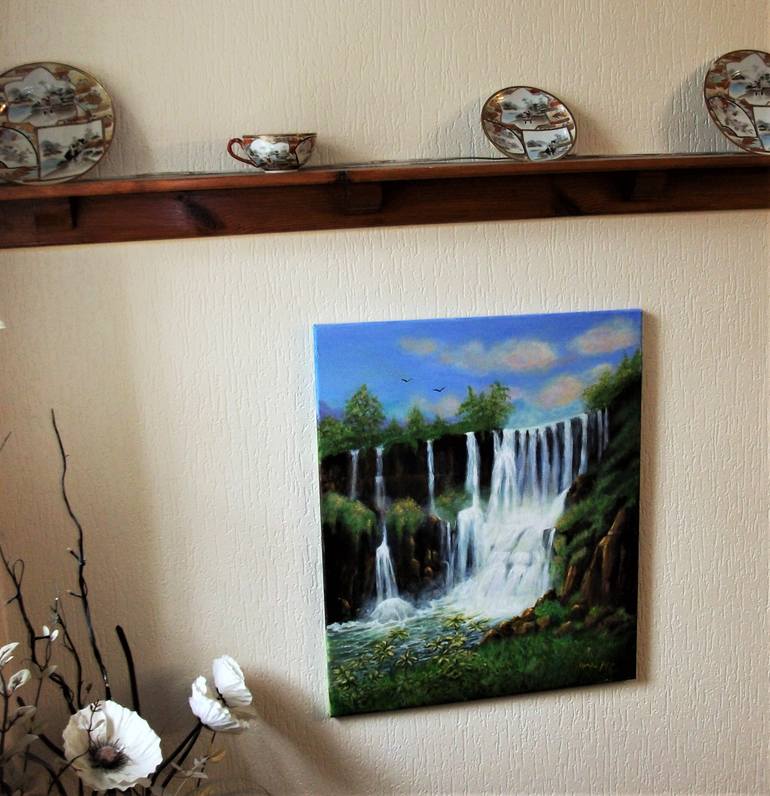 Original Modernism Botanic Painting by Lynda Cockshott