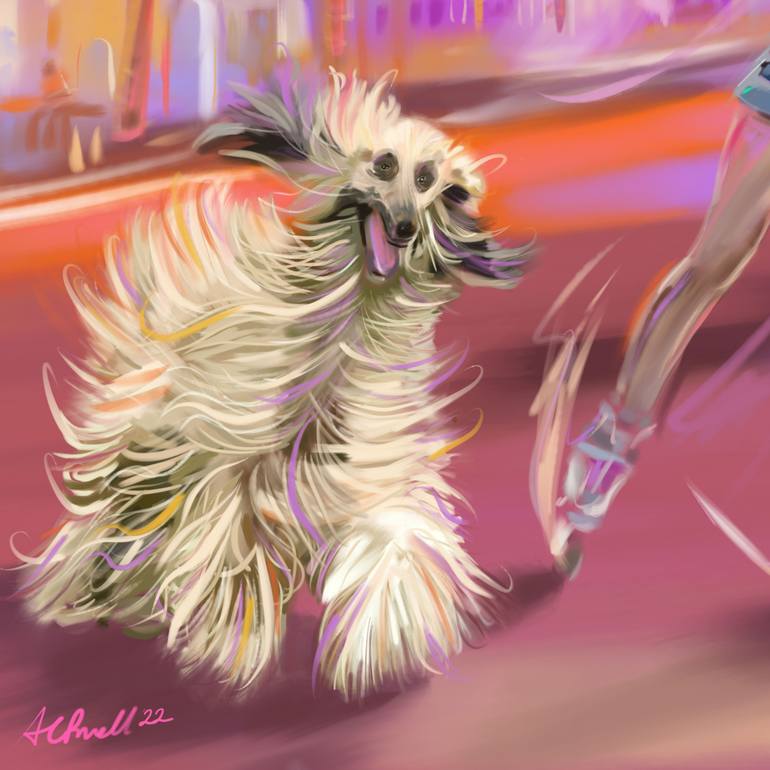 Original Expressionism Outer Space Digital by Alison  Powell