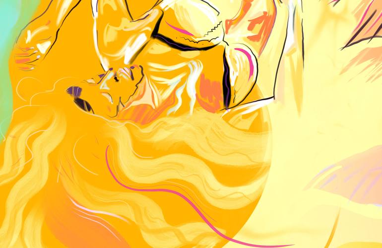 Original Abstract Expressionism Women Painting by Alison  Powell