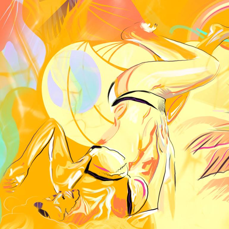 Original Abstract Expressionism Women Painting by Alison  Powell