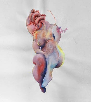 Original Contemporary Women Mixed Media by Mariana San Martin