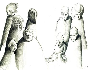 Original Expressionism Politics Drawings by Mehmet Erin Yeşildere