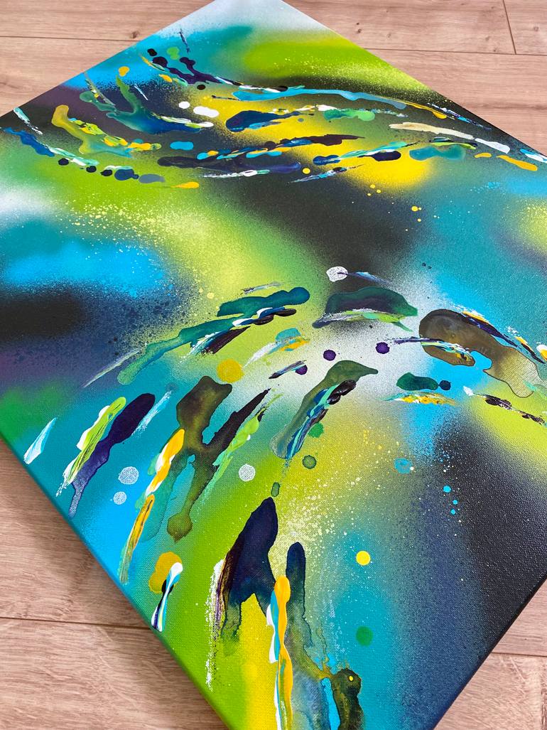 Original Abstract Graffiti Painting by Mike Wagener