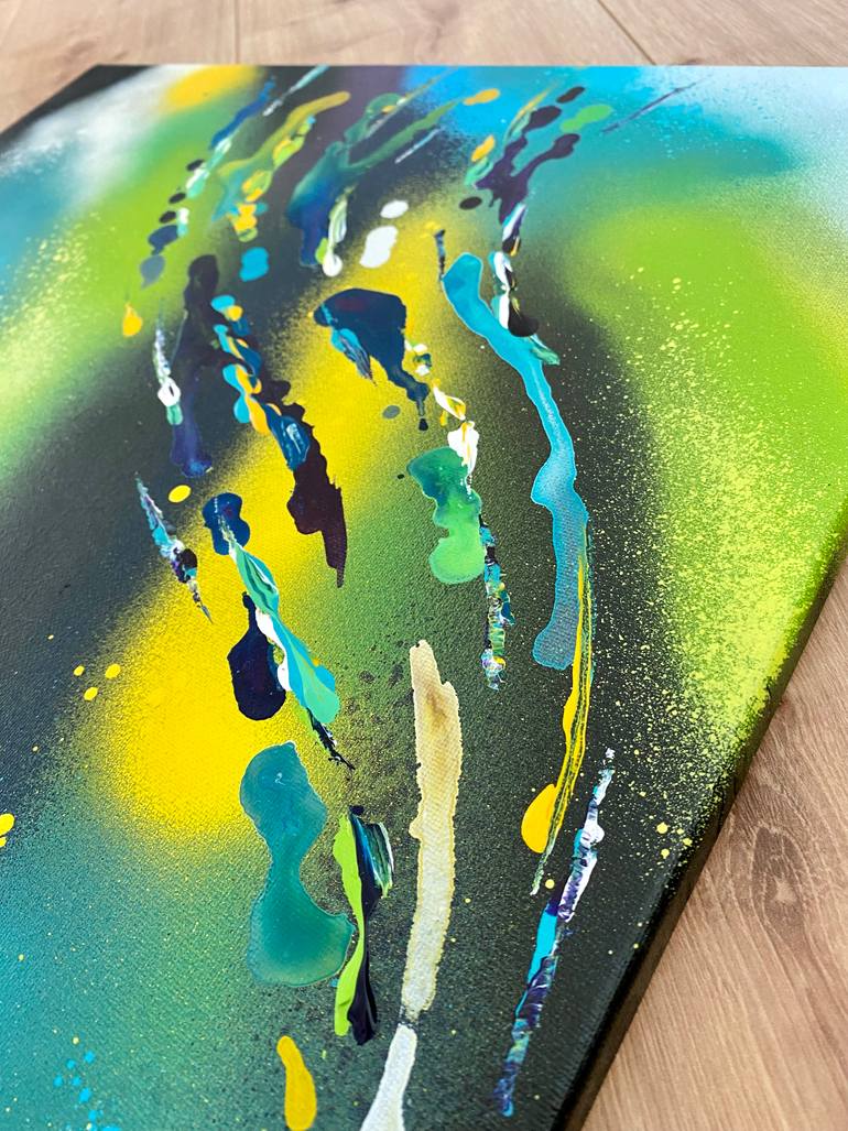 Original Abstract Graffiti Painting by Mike Wagener