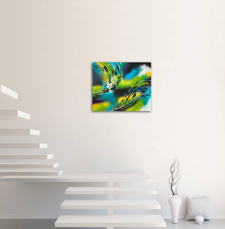 Original Abstract Graffiti Painting by Mike Wagener