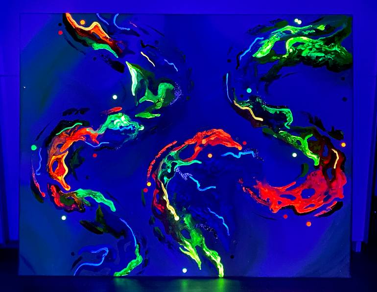 Original Abstract Expressionism Abstract Painting by Mike Wagener