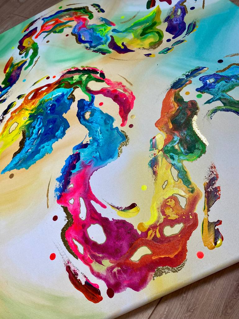Original Abstract Expressionism Abstract Painting by Mike Wagener
