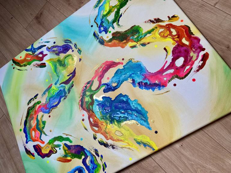 Original Abstract Expressionism Abstract Painting by Mike Wagener