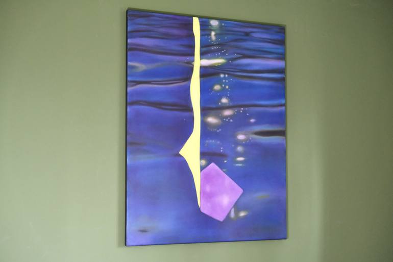 Original Abstract Water Painting by Sabine Rudolph