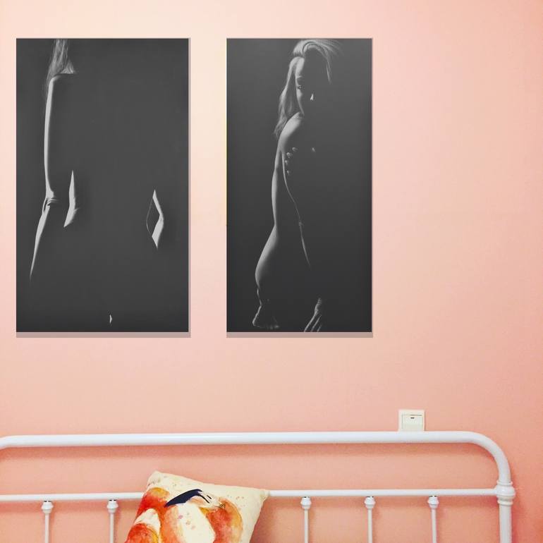 Original Figurative Nude Painting by Sabine Rudolph