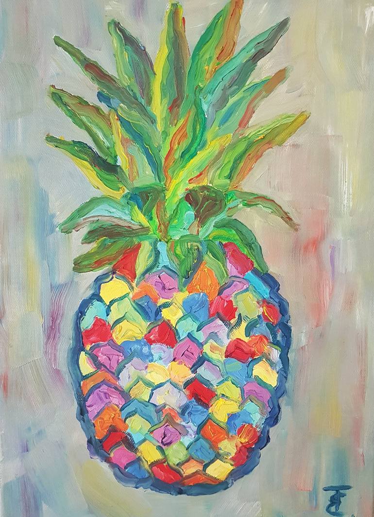 abstract pineapple art