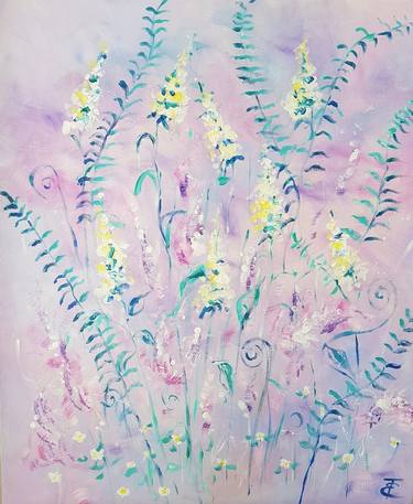 Gentle abstract painting "Spring". thumb