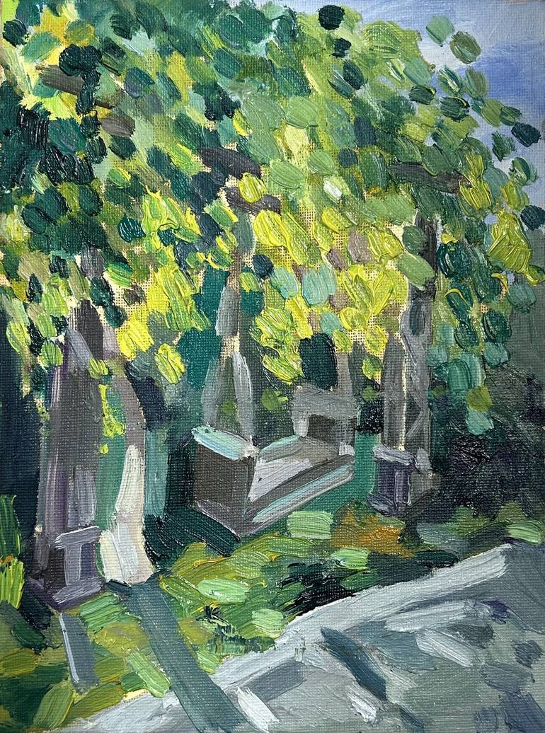 plein air abstract painting