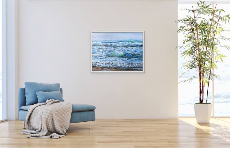 Original Impressionism Seascape Painting by Sabine Schramm