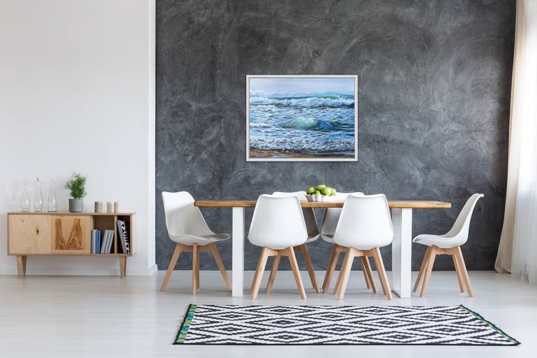 Original Impressionism Seascape Painting by Sabine Schramm