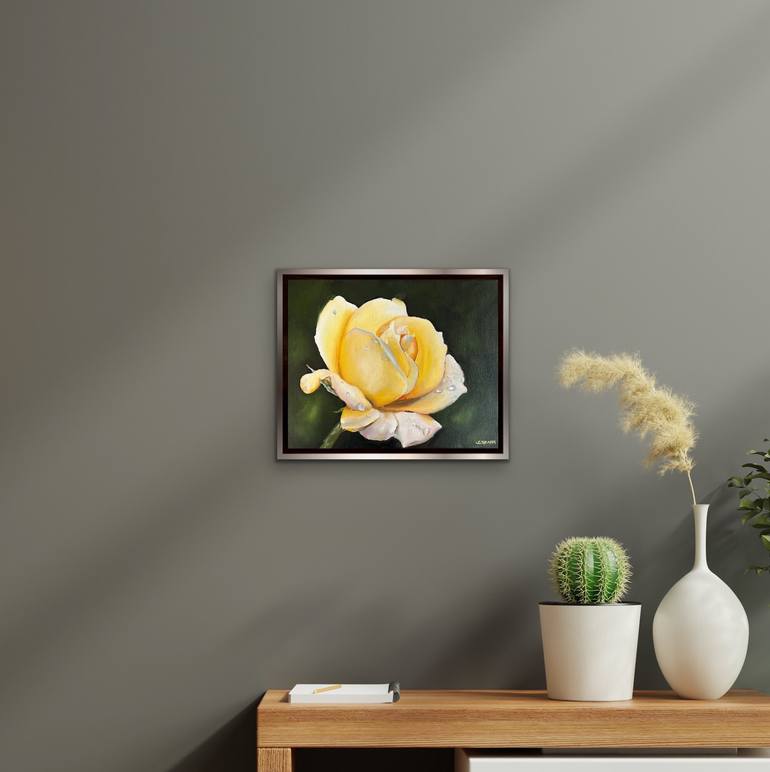 Original Realism Floral Painting by Sabine Schramm