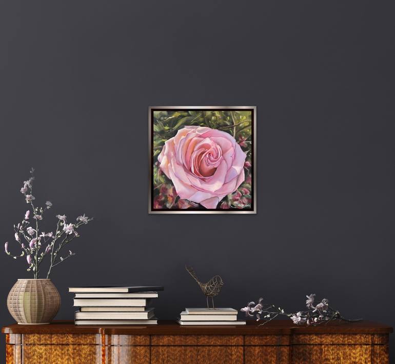 Original Realism Floral Painting by Sabine Schramm