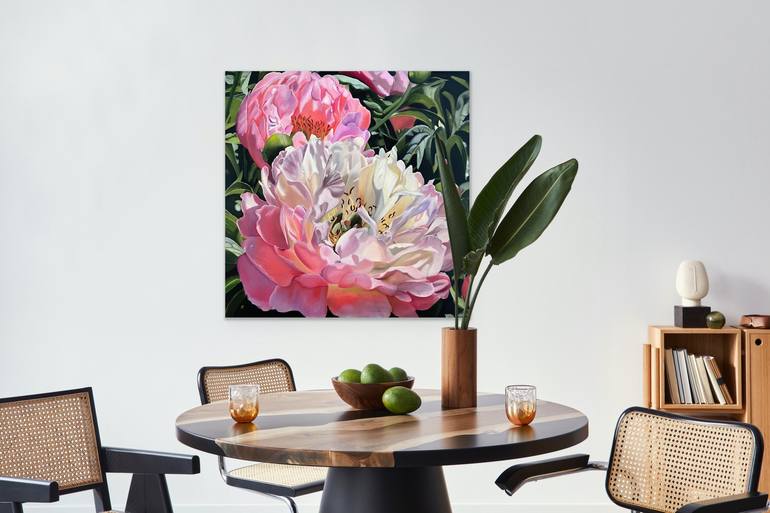 Original Realism Floral Painting by Sabine Schramm