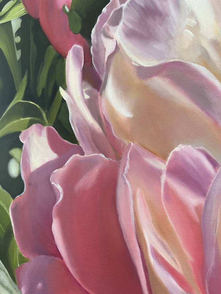 Original Realism Floral Painting by Sabine Schramm