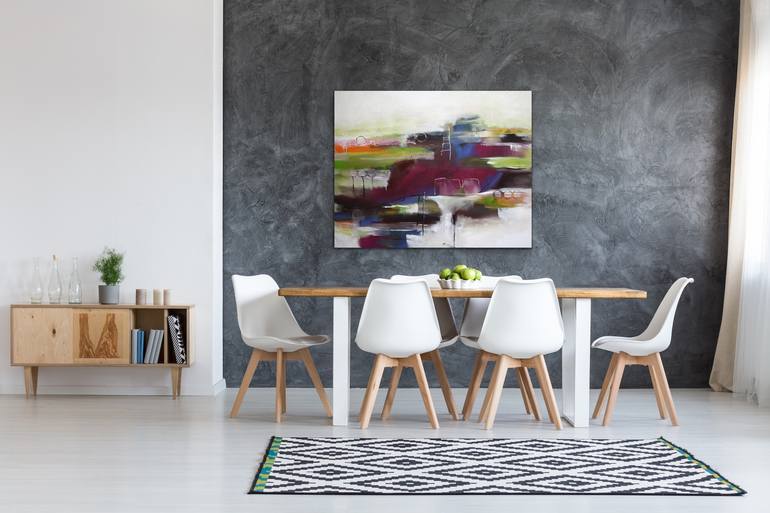 Original Expressionism Abstract Painting by Sabine Schramm