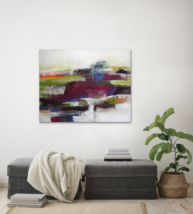 Original Expressionism Abstract Painting by Sabine Schramm