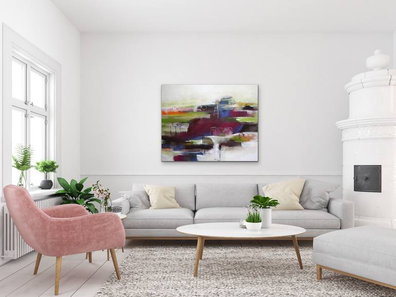 Original Expressionism Abstract Painting by Sabine Schramm