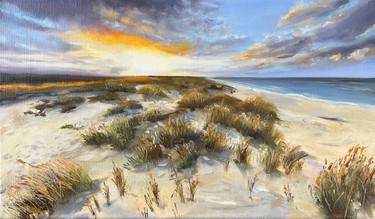 Original Impressionism Beach Paintings by Sabine Schramm