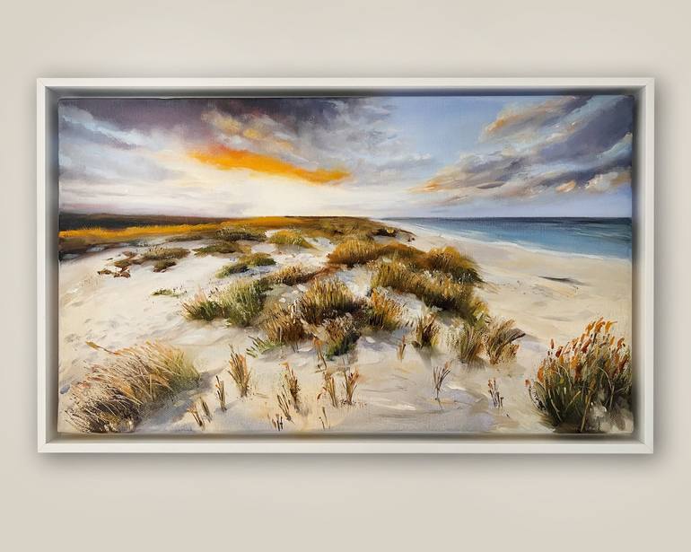Original Impressionism Beach Painting by Sabine Schramm