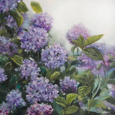 Original Contemporary Floral Painting by Sabine Schramm