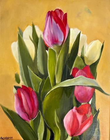 Original Floral Paintings by Sabine Schramm