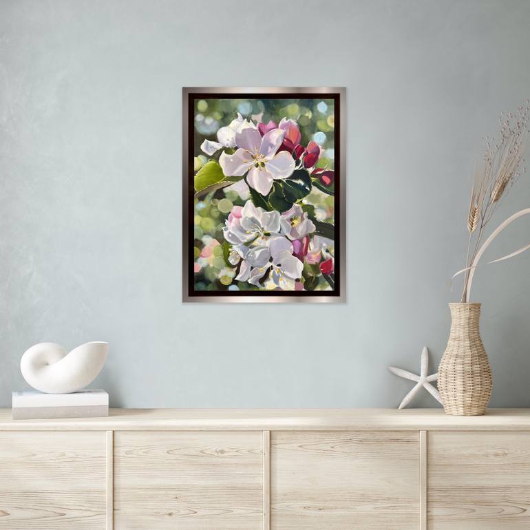 Original Realism Floral Painting by Sabine Schramm