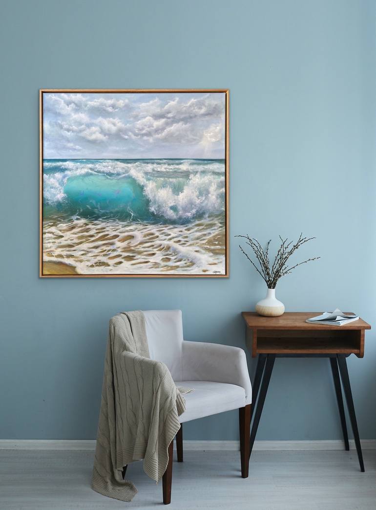 Original Realism Seascape Painting by Sabine Schramm