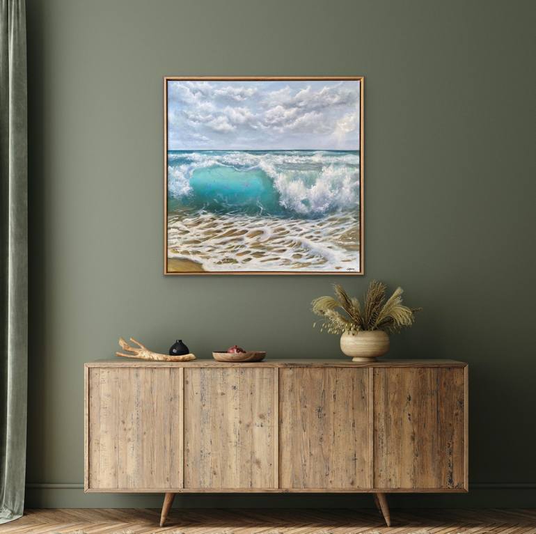 Original Realism Seascape Painting by Sabine Schramm