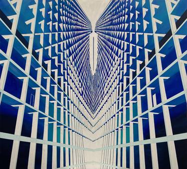 Original Abstract Geometric Painting by Vladimir Hristov